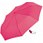 Зонт складной AOC, розовый с логотипом в Волгограде заказать по выгодной цене в кибермаркете AvroraStore