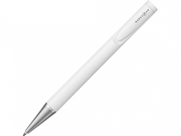 Ручка шариковая Carve, белый с логотипом в Волгограде заказать по выгодной цене в кибермаркете AvroraStore