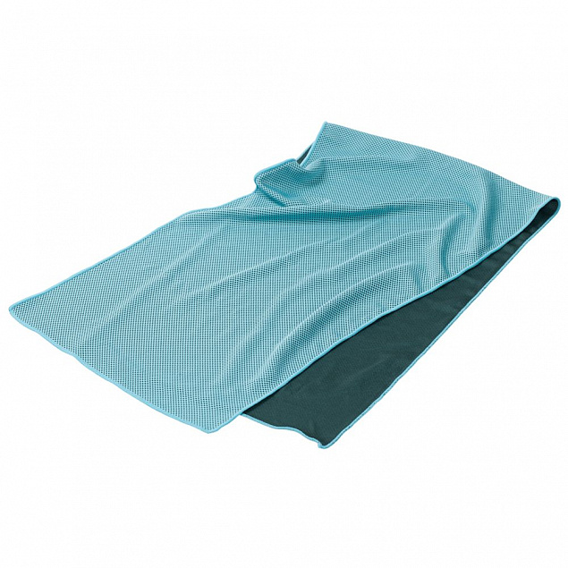 Охлаждающее полотенце Weddell, голубое с логотипом в Волгограде заказать по выгодной цене в кибермаркете AvroraStore