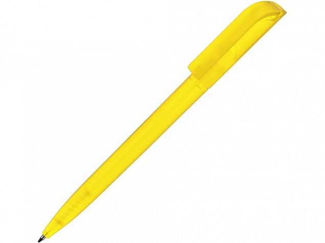 Ручка шариковая Миллениум фрост желтая с логотипом в Волгограде заказать по выгодной цене в кибермаркете AvroraStore