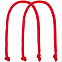 Ручки Corda для пакета L, ярко-красные (алые) с логотипом в Волгограде заказать по выгодной цене в кибермаркете AvroraStore