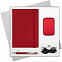 Подарочный набор Portobello/Alpha BtoBook красный (Ежедневник недат А5, Ручка, Power Bank) с логотипом в Волгограде заказать по выгодной цене в кибермаркете AvroraStore