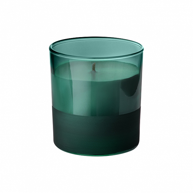 Ароматическая свеча, Emerald, зеленая с логотипом в Волгограде заказать по выгодной цене в кибермаркете AvroraStore