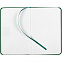 Блокнот Nota Bene, зеленый с логотипом в Волгограде заказать по выгодной цене в кибермаркете AvroraStore