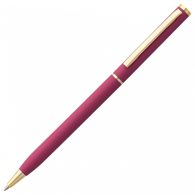 Ручка шариковая Hotel Gold, ver.2, розовая с логотипом в Волгограде заказать по выгодной цене в кибермаркете AvroraStore