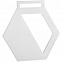 Медаль Steel Hexa, белая с логотипом в Волгограде заказать по выгодной цене в кибермаркете AvroraStore