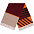 Палантин Charming, коричневый с оранжевым с логотипом в Волгограде заказать по выгодной цене в кибермаркете AvroraStore