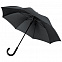 Зонт-трость Alessio, черный с логотипом в Волгограде заказать по выгодной цене в кибермаркете AvroraStore