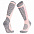 Термоноски женские высокие Monterno Sport, розовые с серым с логотипом в Волгограде заказать по выгодной цене в кибермаркете AvroraStore