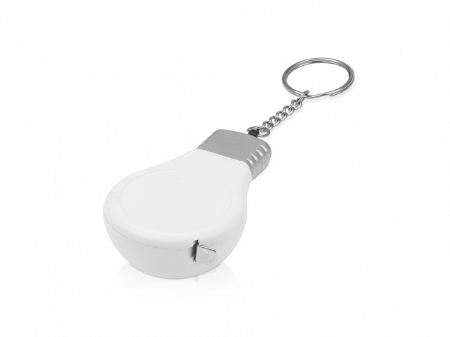 Брелок-рулетка для ключей Лампочка, 1м с логотипом в Волгограде заказать по выгодной цене в кибермаркете AvroraStore