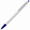 Ручка шариковая Tick, белая с зеленым с логотипом в Волгограде заказать по выгодной цене в кибермаркете AvroraStore