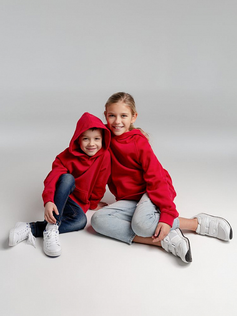 Толстовка детская Stellar Kids, красная с логотипом в Волгограде заказать по выгодной цене в кибермаркете AvroraStore