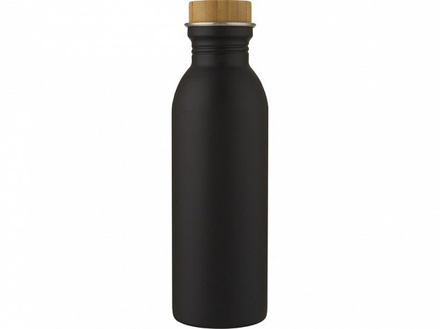 Kalix, спортивная бутылка из нержавеющей стали объемом 650 мл, черный с логотипом в Волгограде заказать по выгодной цене в кибермаркете AvroraStore