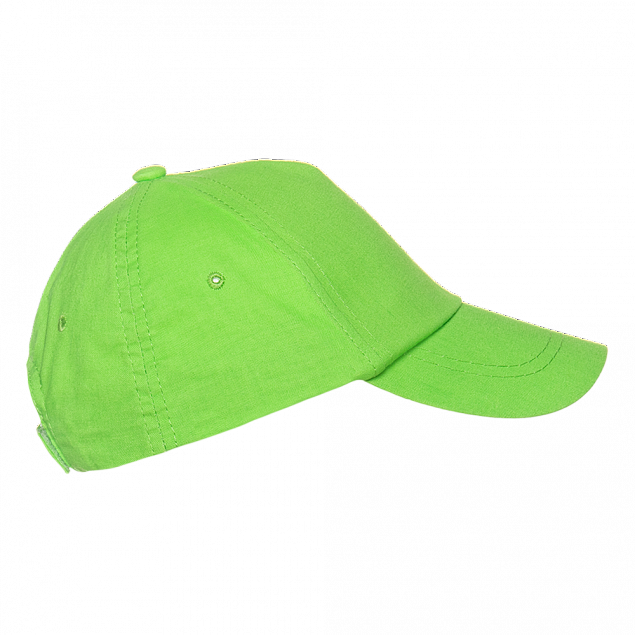 Бейсболка детская 10JU Ярко-зелёный с логотипом в Волгограде заказать по выгодной цене в кибермаркете AvroraStore