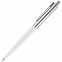 Ручка шариковая Senator Point Metal, белая с логотипом в Волгограде заказать по выгодной цене в кибермаркете AvroraStore