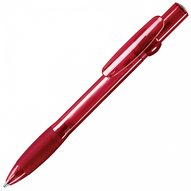 ALLEGRA LX, ручка шариковая с грипом, прозрачный красный, пластик с логотипом в Волгограде заказать по выгодной цене в кибермаркете AvroraStore
