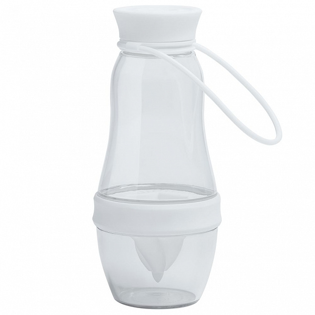 Бутылка для воды Amungen, белая с логотипом в Волгограде заказать по выгодной цене в кибермаркете AvroraStore