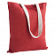 Холщовая сумка на плечо Juhu, красная с логотипом в Волгограде заказать по выгодной цене в кибермаркете AvroraStore