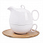 Набор  "Мила": чайник и чайная пара с логотипом в Волгограде заказать по выгодной цене в кибермаркете AvroraStore