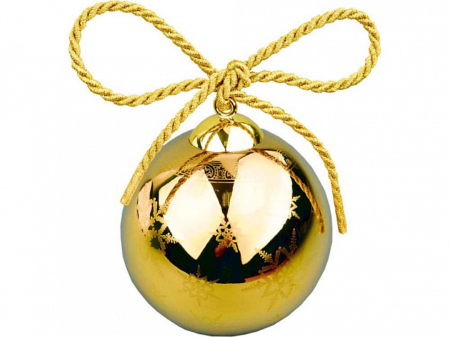 Рождественский шарик «Gold» с логотипом в Волгограде заказать по выгодной цене в кибермаркете AvroraStore