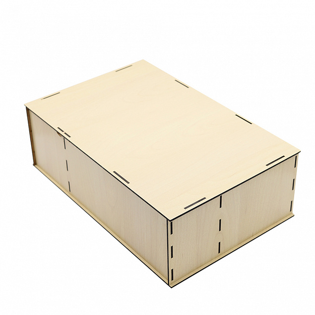Подарочная коробка ламинированная из HDF 36,3*23,4*12,5 см ( 3 отделения)  с логотипом в Волгограде заказать по выгодной цене в кибермаркете AvroraStore