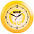 Часы настенные Vivid large, желтые с логотипом в Волгограде заказать по выгодной цене в кибермаркете AvroraStore