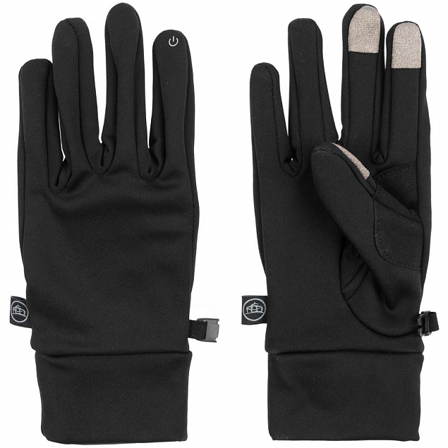 Перчатки Knitted Touch, черные с логотипом в Волгограде заказать по выгодной цене в кибермаркете AvroraStore