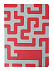 Ежедневник Labyrinth, недатированный, красный с логотипом в Волгограде заказать по выгодной цене в кибермаркете AvroraStore