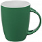 Кружка с ложкой Cheer Up ver.2, зеленая с логотипом в Волгограде заказать по выгодной цене в кибермаркете AvroraStore