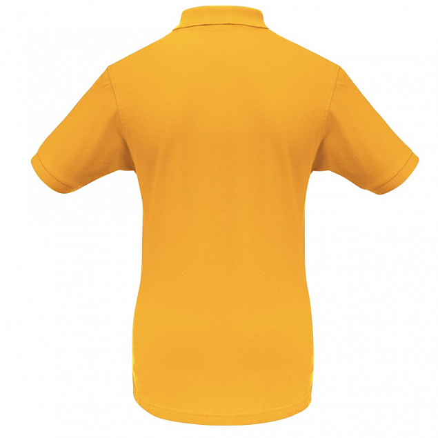 Рубашка поло Safran желтая с логотипом в Волгограде заказать по выгодной цене в кибермаркете AvroraStore