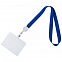 Лента для бейджа Retract, синий с логотипом в Волгограде заказать по выгодной цене в кибермаркете AvroraStore