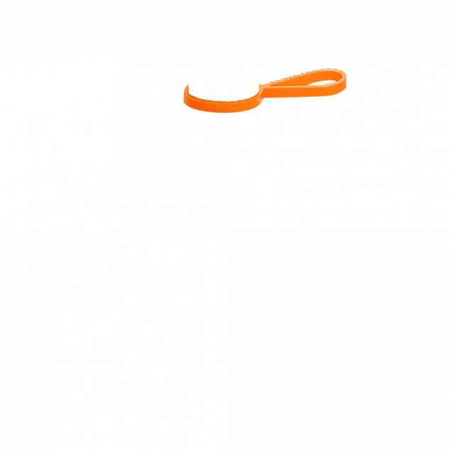 Кольцо-держатель силиконовое для термобутылки Olivia, оранжевый с логотипом в Волгограде заказать по выгодной цене в кибермаркете AvroraStore