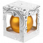 Елочный шар Gala Night Matt в коробке с тиснением, золотистый, 8 см с логотипом в Волгограде заказать по выгодной цене в кибермаркете AvroraStore
