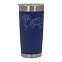 Термокружка вакуумная, Crown, 590 ml, матовое покрытие, синяя с логотипом в Волгограде заказать по выгодной цене в кибермаркете AvroraStore