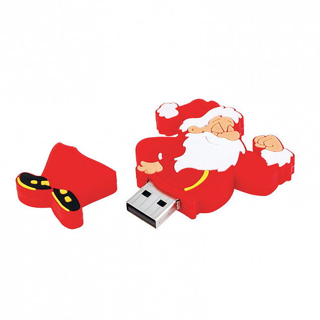 Флеш-карта "Дед Мороз" USB 8GB с логотипом в Волгограде заказать по выгодной цене в кибермаркете AvroraStore