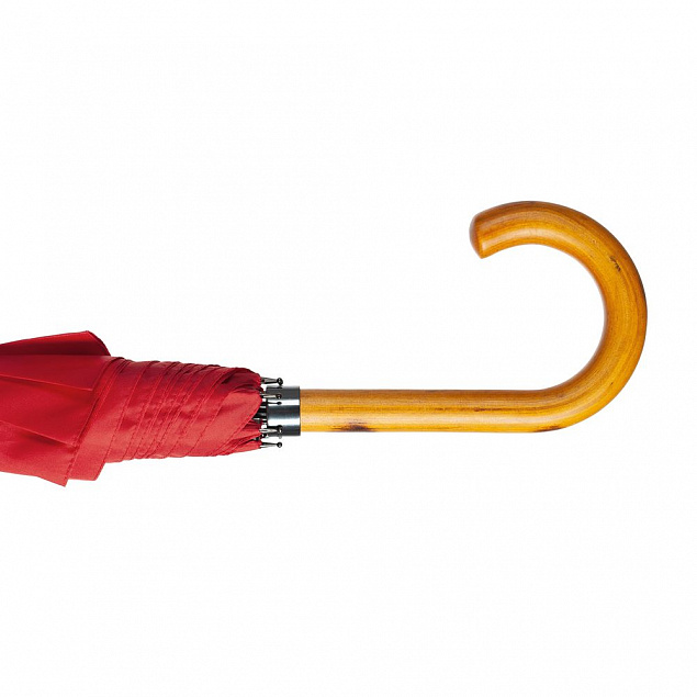 Зонт-трость LockWood ver.2, красный с логотипом в Волгограде заказать по выгодной цене в кибермаркете AvroraStore
