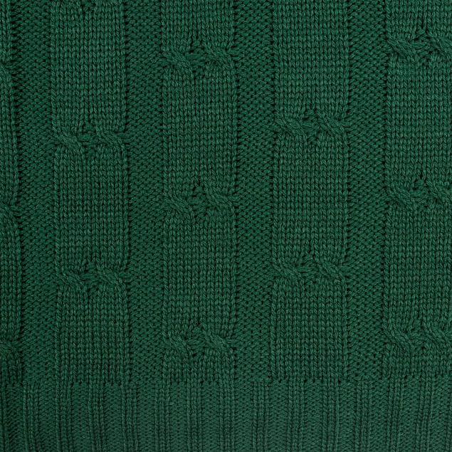 Плед Trenza, зеленый с логотипом в Волгограде заказать по выгодной цене в кибермаркете AvroraStore