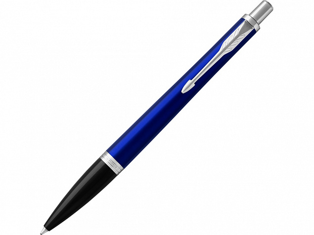 Ручка шариковая Parker Urban Core Nighsky Blue CT, синий/серебристый с логотипом в Волгограде заказать по выгодной цене в кибермаркете AvroraStore