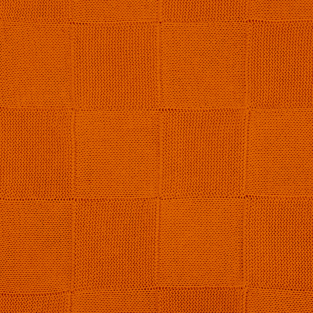 Плед Cella вязаный, 160*90 см, оранжевый (без подарочной коробки) с логотипом в Волгограде заказать по выгодной цене в кибермаркете AvroraStore