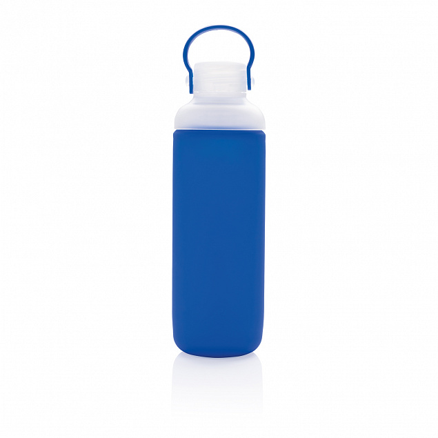 Стеклянная бутылка в силиконовом чехле с логотипом в Волгограде заказать по выгодной цене в кибермаркете AvroraStore