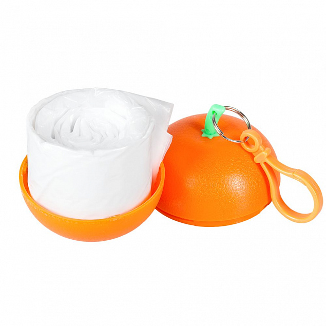 Дождевик в футляре «Фрукт», оранжевый мандарин с логотипом в Волгограде заказать по выгодной цене в кибермаркете AvroraStore