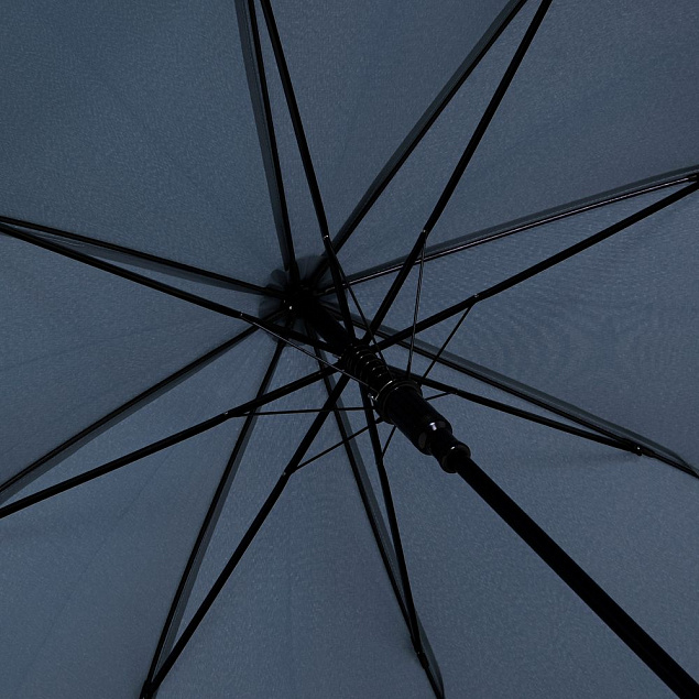 Зонт-трость OkoBrella, темно-синий с логотипом в Волгограде заказать по выгодной цене в кибермаркете AvroraStore
