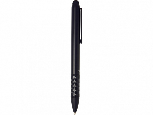 Tactical Dark шариковая ручка со стилусом, черный с логотипом в Волгограде заказать по выгодной цене в кибермаркете AvroraStore