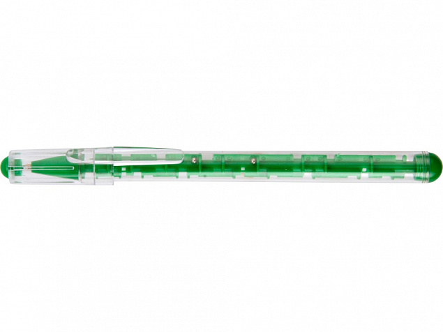 Ручка шариковая Лабиринт с головоломкой зеленая с логотипом в Волгограде заказать по выгодной цене в кибермаркете AvroraStore