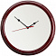 Часы настенные Flat Circle, бордовые с логотипом в Волгограде заказать по выгодной цене в кибермаркете AvroraStore