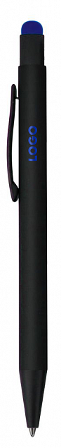 Ручка шариковая Raven (черная с синим) с логотипом в Волгограде заказать по выгодной цене в кибермаркете AvroraStore
