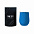 Набор Cofer Tube софт-тач CO12s black, синий с логотипом в Волгограде заказать по выгодной цене в кибермаркете AvroraStore
