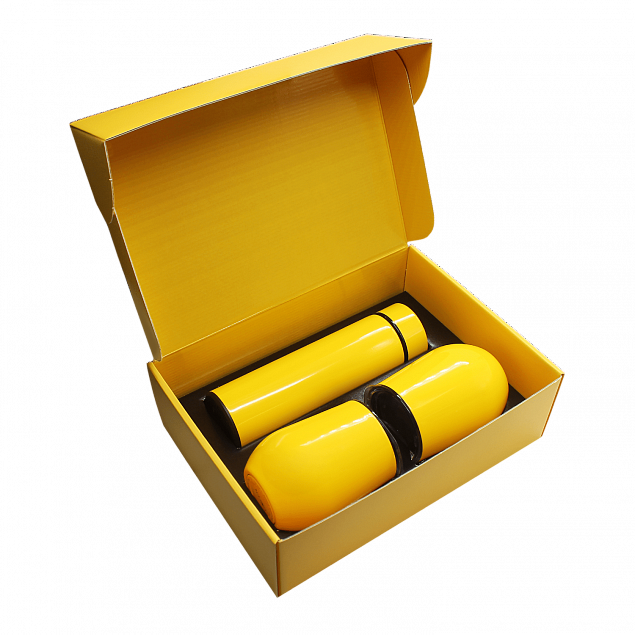 Набор Hot Box C2 yellow B (желтый)  с логотипом в Волгограде заказать по выгодной цене в кибермаркете AvroraStore