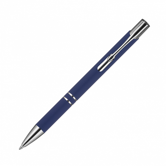 Шариковая ручка Alpha, синяя с логотипом в Волгограде заказать по выгодной цене в кибермаркете AvroraStore