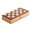 Деревянные шахматы, коричневые с логотипом в Волгограде заказать по выгодной цене в кибермаркете AvroraStore